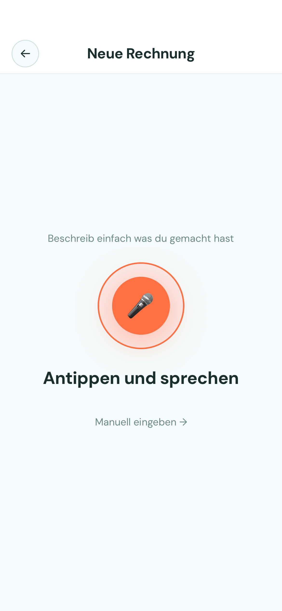 SagFix Rechnung aufnehmen